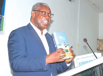 Prof. Agyeman Badu Akosa, a former Director-General of Ghana Health Service, launching the GIMPA Story Prof. Agyeman Badu Akosa, a former Director-General of Ghana Health Service, launching the GIMPA Story